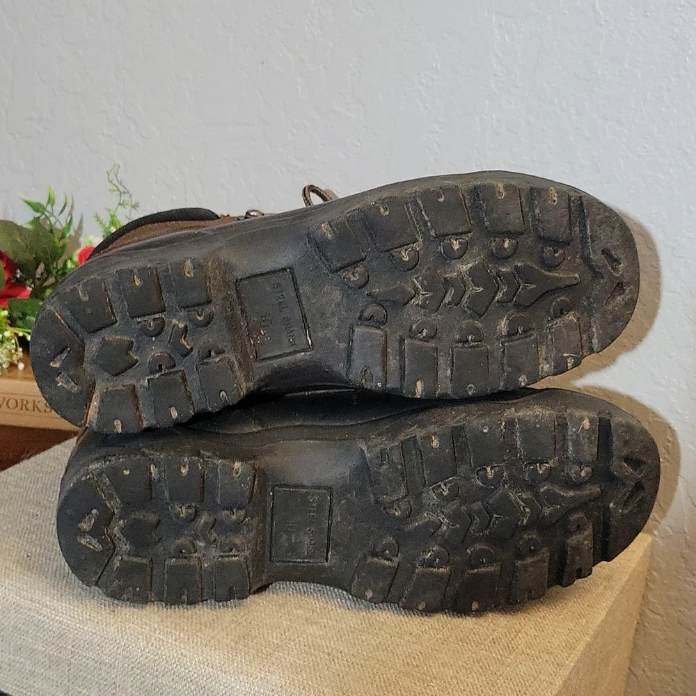 Leather Upper Rain Boot 10